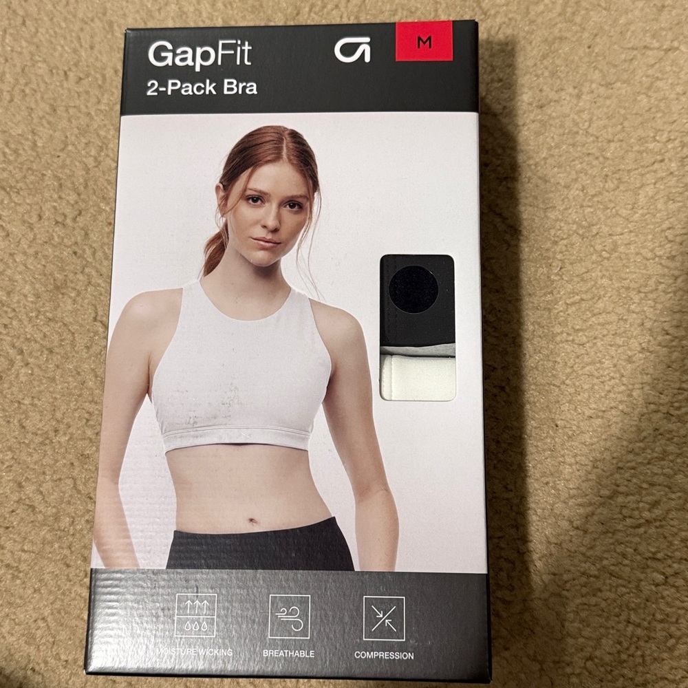 GapFit High-Neck Sports Bra 2-Pack (Medium)